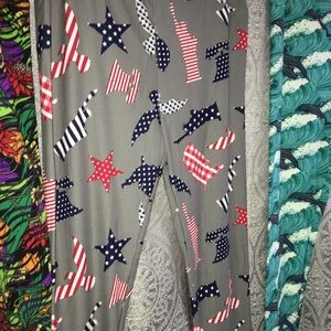 4th of July leggings by Lularoe size tc
